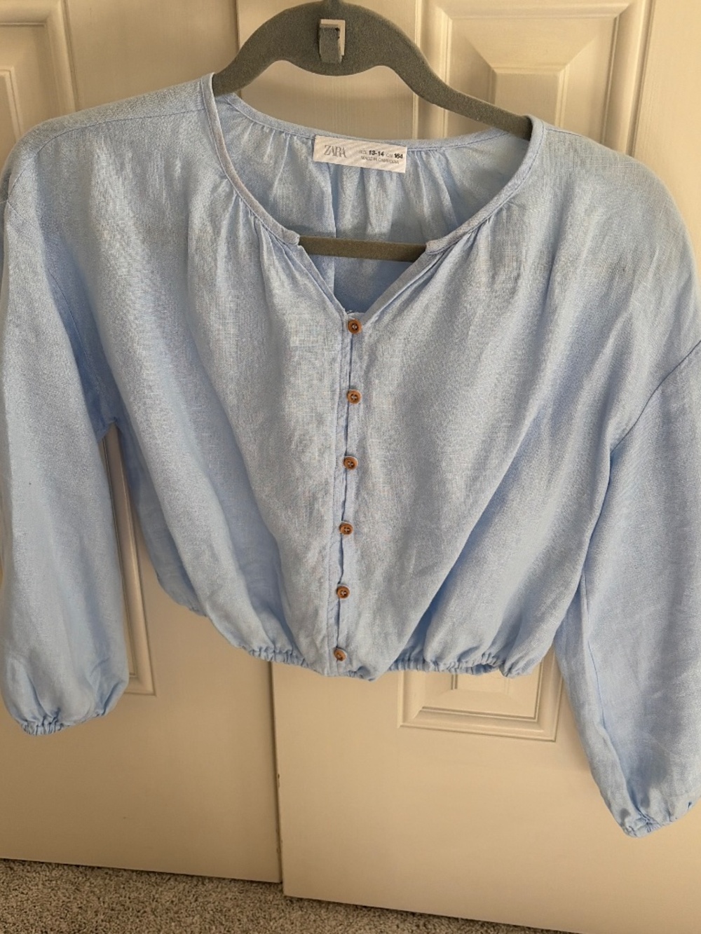 Zara Kids linen top, size 13-14 yrs